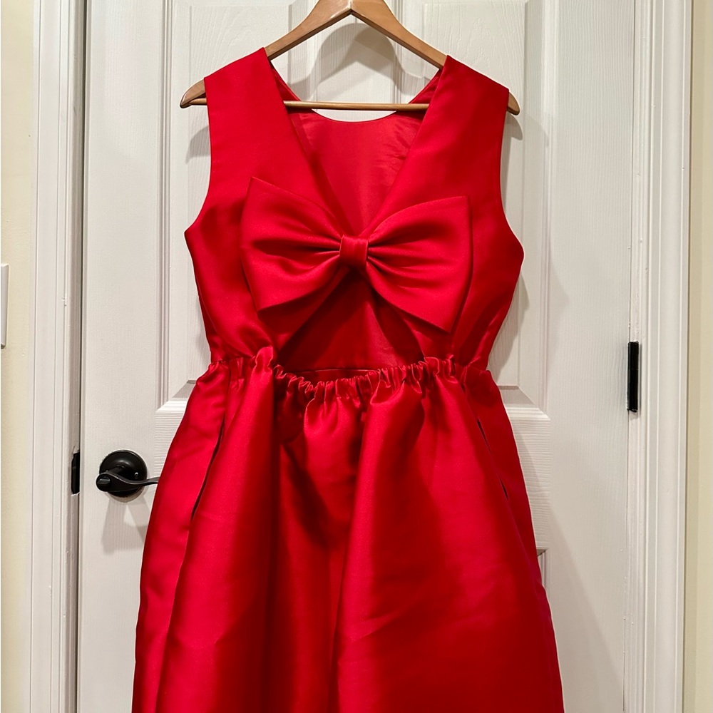Kate Spade Vibrant Red Bow Dress